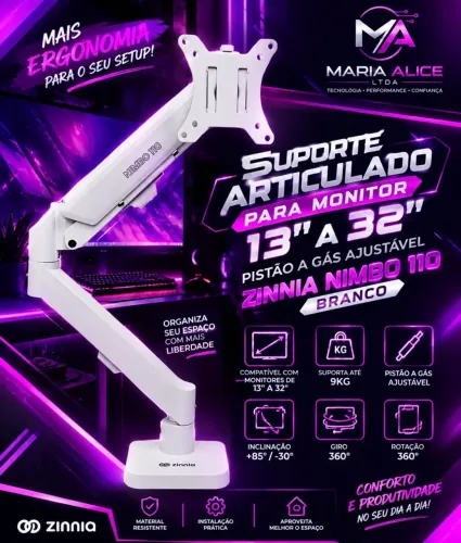 Suporte Articulado Nimbo branco