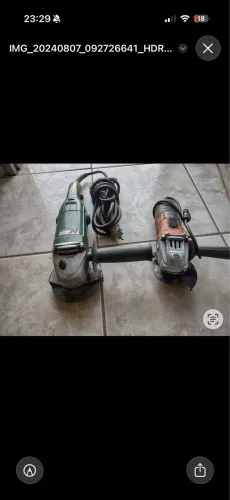 2 Esmerilhadeiras Angulares - Hitachi + Outra Marca