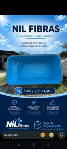 Piscina de fibra