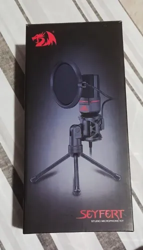 Microfone Redragon Seyfert Studio Kit - Completo e Funcionando Perfeitamente