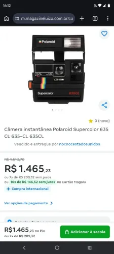Polaroid 635 CL / aceito proposta e troca por bike