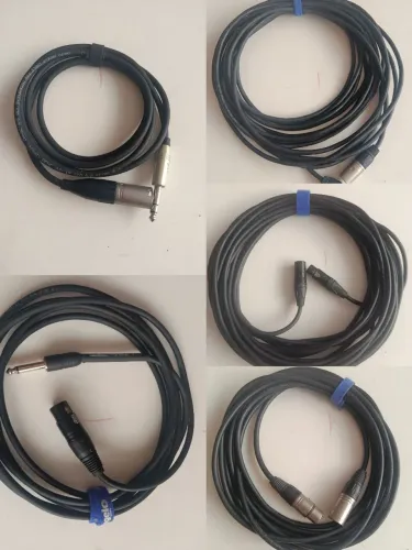 Cabos áudio XLR (Lote)