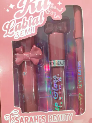 Beauty Kit Labial 3 em 1 de cor chocolate