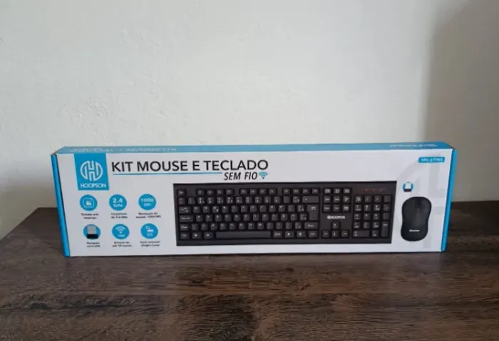 Kit teclado e mouse sem fio