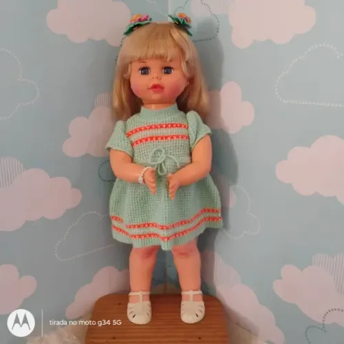 Boneca Antiga Bate Palminha da Estrela - Primeira versão 1979