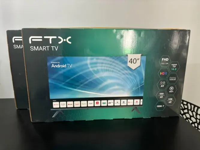 Smart TV 40' nova, lacrada na caixa