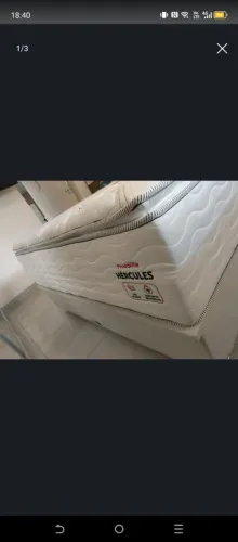 Cama Que em com colchão Hércules espuma de 65 resistente à peso