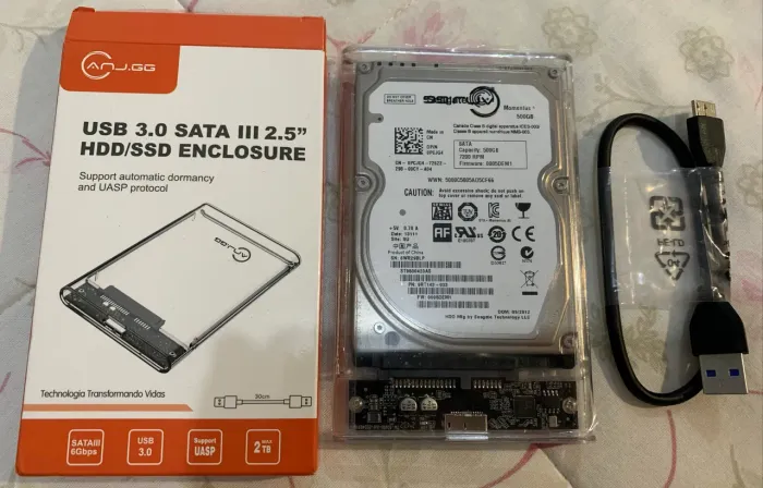 HD externo 500 gb NOVO