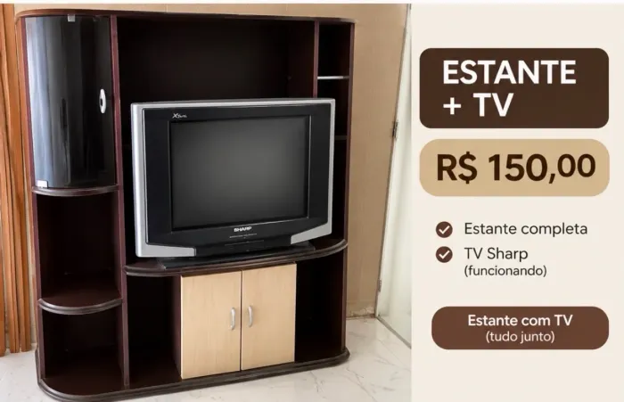 Estante + tv