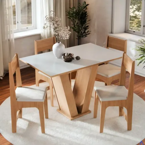 Conjunto mesa e cadeira