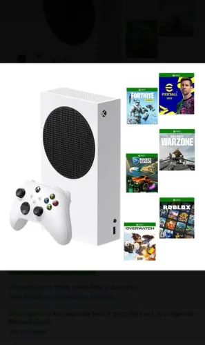 Microsoft Xbox Series S 512gb Standard Cor Branco