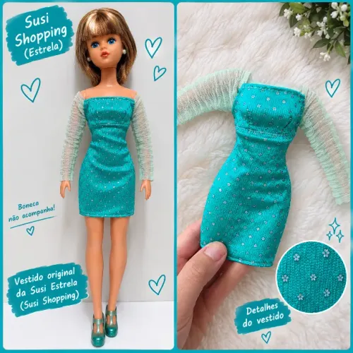 Vestido da Susi Estrela - Susi Shopping (tipo Barbie)