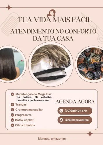 Mega hair e tranças