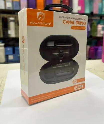 Microfone de Lapela Sem Fio Lightning para iPhone - Entrega Grátis