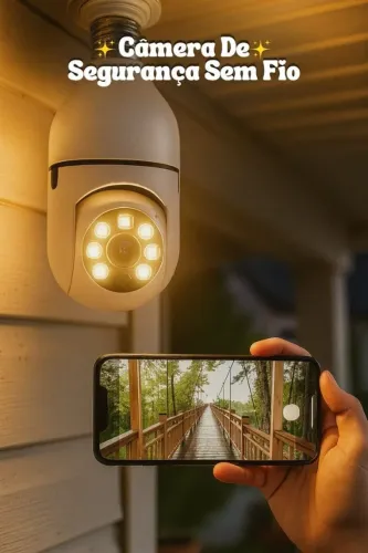 Camera de Segurança sem fio wifi - Entrega Gratis