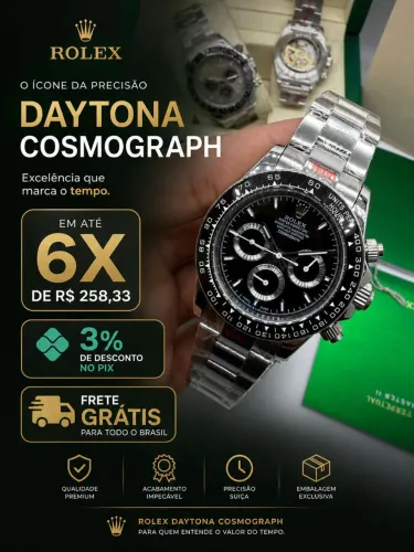Relógio Masculino Rolex Daytona Automático Base Eta