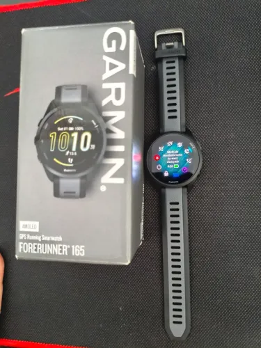 Garmin Forerunner 165 AMOLED GPS - Pouquíssimo uso + caixa<br>