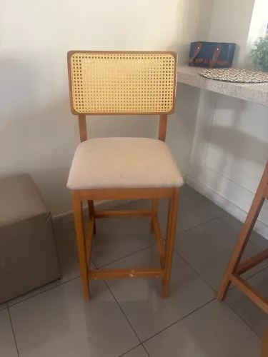 Banqueta madeira maciça