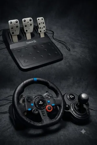 Volante Logitech G29 + Cambio Seminovo