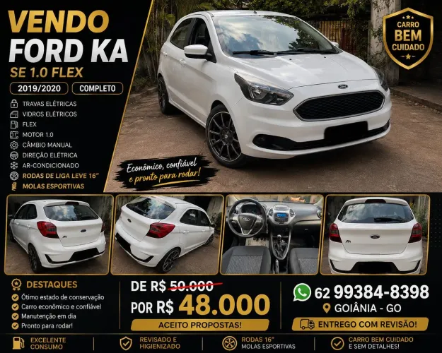 Ford KA 1.0 Se/se Plus Tivct Flex 5P 2020