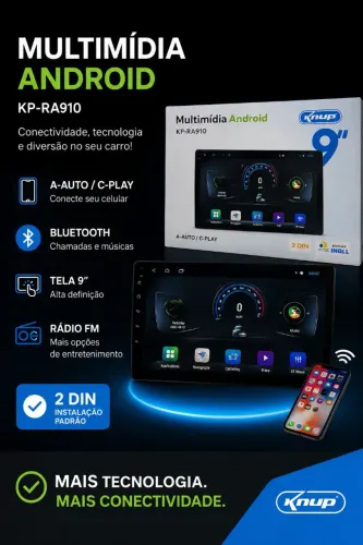 Multimídia Android KP-RA910