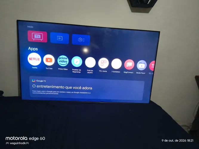 Vendo a tv TCL de 55 polegadas