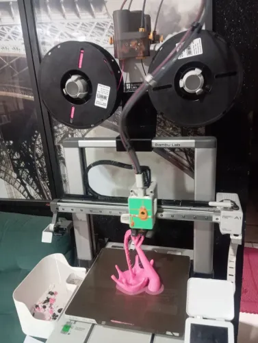 Impressora 3D bambu laby a1 combo mas 5 filamento