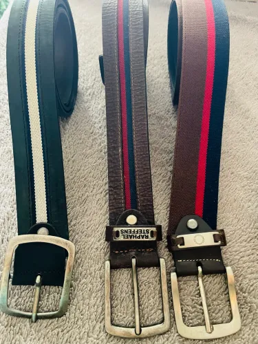 Cinto original Raphael Steffens de couro  os 3 cintos 