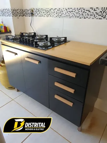 Balcão para Cooktop 5 bocas Intenza com Tampo 120cm Oferta