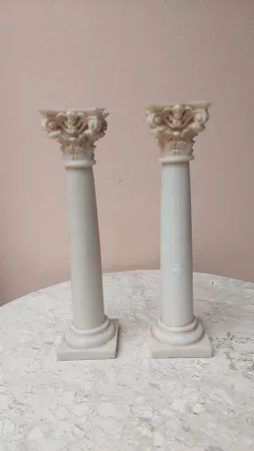 Castiçal Resina Decoração Cozinha Mesa Posta