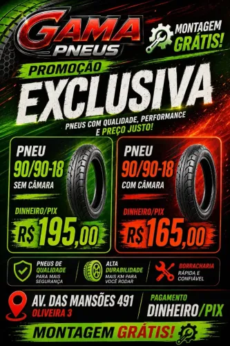 Pneu novo ARO 90/90-18