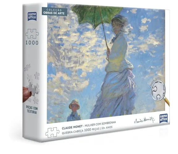 Quebra-Cabeça 1000 peças coleção especial obras de arte - Claude Monet<br><br>R$40,00