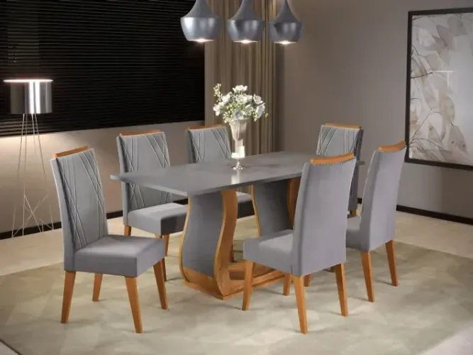 Conjunto de Jantar - Mesa e cadeiras.