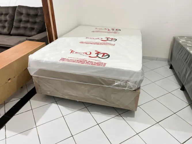Cama de Casal Colchão de Molas ensacadas + Base / Produto NOVO à pronta entrega