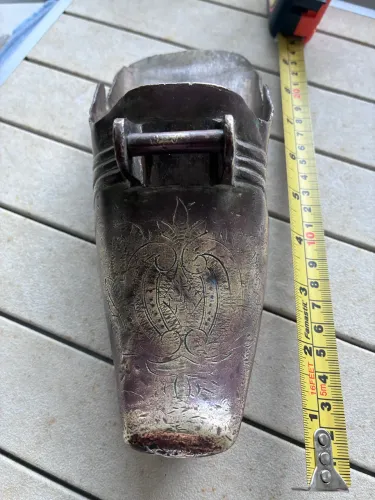Sapata/ estribo antigo bronze francesa 
