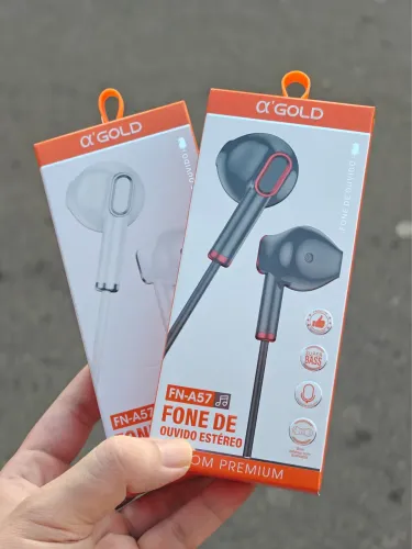 Fone de ouvido fio com microfone- ENTREGA A DOMICÍLIO 