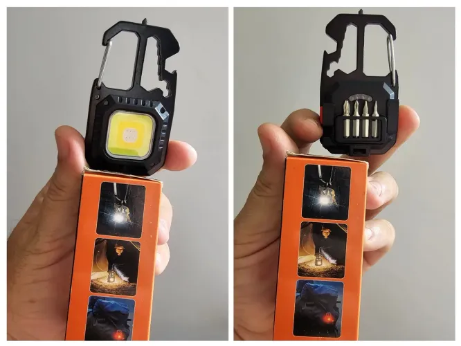 Lanterna Led Recarregável com varias funções.