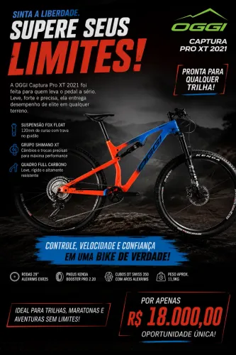 OGGI CAPTURA PRO XT 2021 - PERFORMANCE DE ELITE POR UM PREÇO IMBATÍVEL!