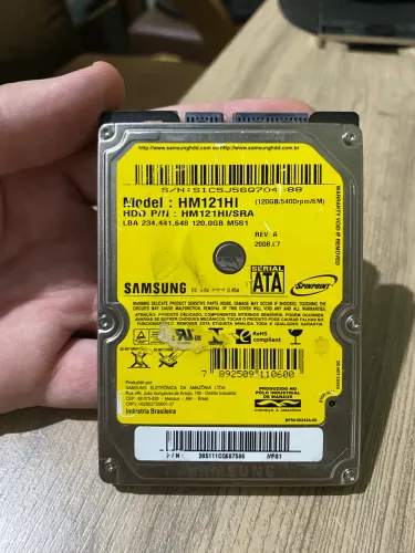 HD 120GB Samsung Notebook / PS3 / Xbox 360 - Spinpoint + Suporte Caddy