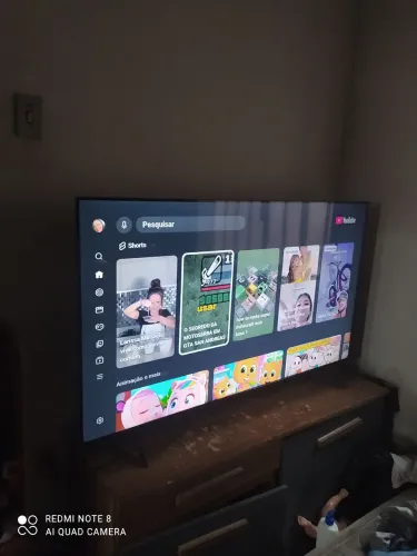 Vende se tv por 55 polegadas, usada em um ano com perfeito estado