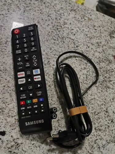 Controle remoto sansung e cabo de força 