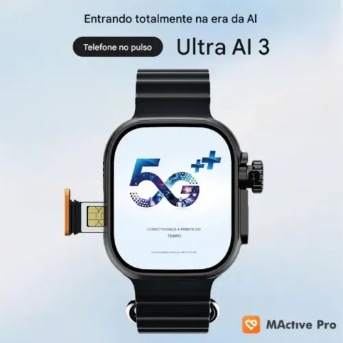 Achadinho Shopee Smartwatch Ultra 3 AI 4G LTE Últimas Unidades