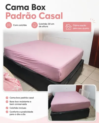 Cama box + colchão