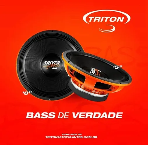 Linha de equipamentos triton auto falante corneta driver grave tudo novo