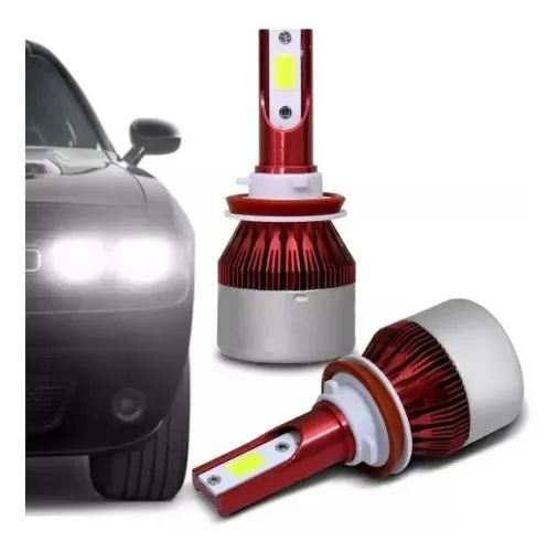 Kit Lampada Led Automotiva Smart Led Taytech 8.000 Lumens a prova D'água Encaixe H1