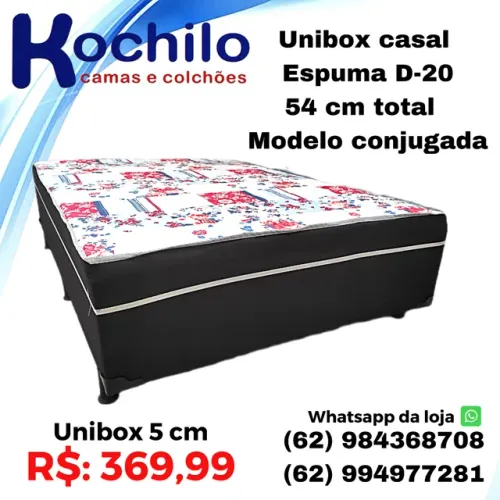 Cama box casal. Colchão de 5cm apronta entrega