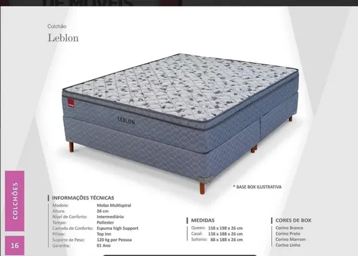 Quarto cama box casal colchão de molas