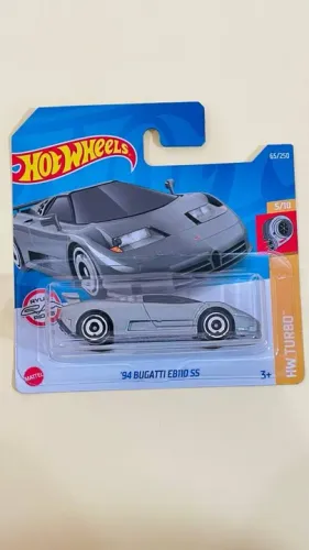 Hot Wheels '94 Bugatti Eb110 Ss - Hw Turbo Prata - carrinho - miniatura