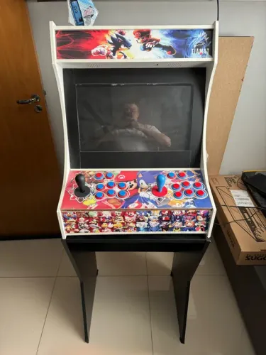 FLIPERAMA BARTOP 12000 JOGOS.COM RASPBERRY PI4 