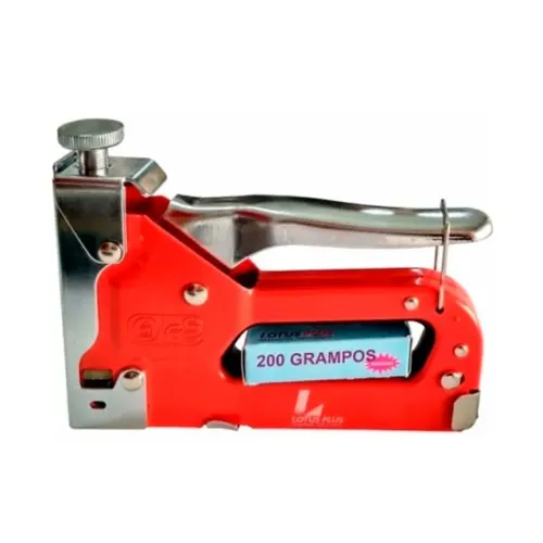 Grampeador Pinador Manual Profissional com Regulagem 4mm a 14mm com 200 Grampos 